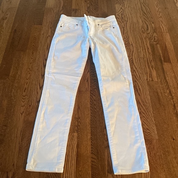 PAIGE Women’s White Skyline Ankle Peg Jeans Size 27 - Picture 2 of 6